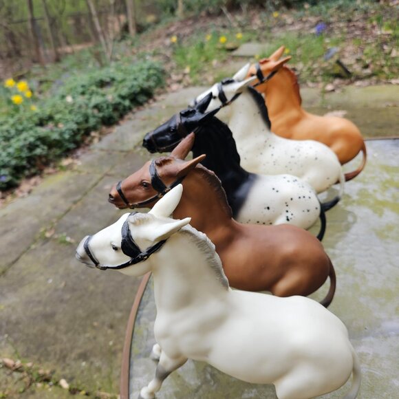 Black Horse Ranch Breyer Balking Mules RARE special run - Picture 8 of 12